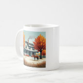 Mug Ferme rustique & Cheval Automne Canvas Wall Art (Devant gauche)