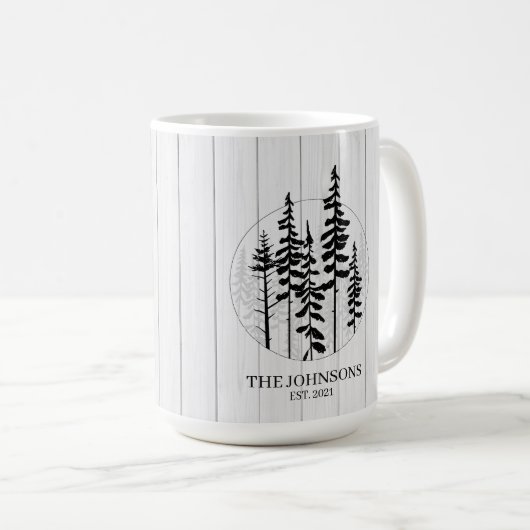 Mug Ferme Rustique moderne de pins (Devant droit)