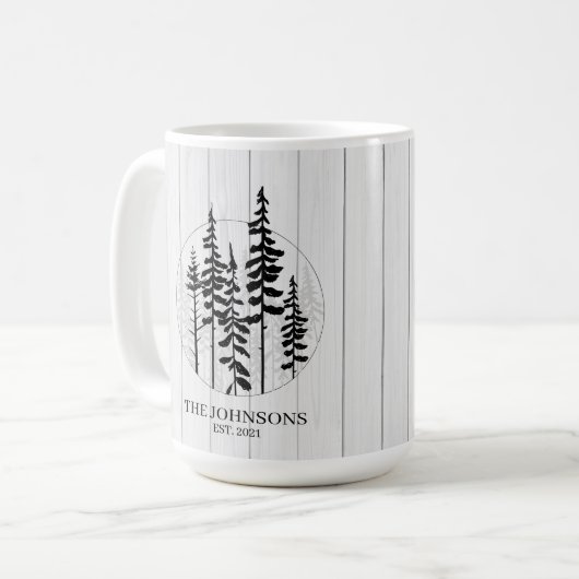 Mug Ferme Rustique moderne de pins (Devant gauche)