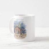 Mug Ferme rustique Noël Nativité traditionnelle (Devant gauche)