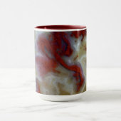 Mug Fermer la dalle d'Agate de la mousse rouge (Centre)
