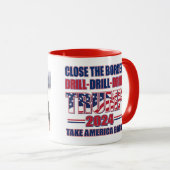 Mug Fermer la frontière Trump 2024 (Devant droit)