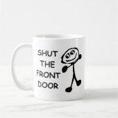 Mug Fermer le dessin de la porte d'entrée (Gauche)