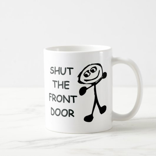 Mug Fermer le dessin de la porte d'entrée (Droite)