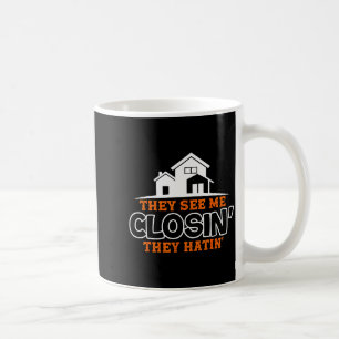 Mug Fermer S comme un patron Immobilier drôle Realtor 