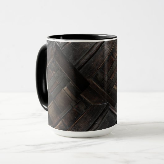 Mug Fermer sur le bois (Devant gauche)