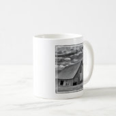 Mug Fermes | BW American Flag Barn Scene (Devant droit)
