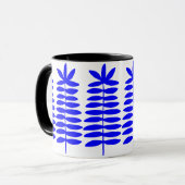 Mug Fermes décoratives - Bleu (Devant gauche)