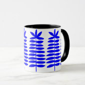 Mug Fermes décoratives - Bleu (Devant droit)