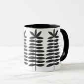 Mug Fermes décoratives - Noir (Devant droit)