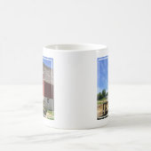 Mug Fermes | Grange rouge avec drapeau américain (Centre)