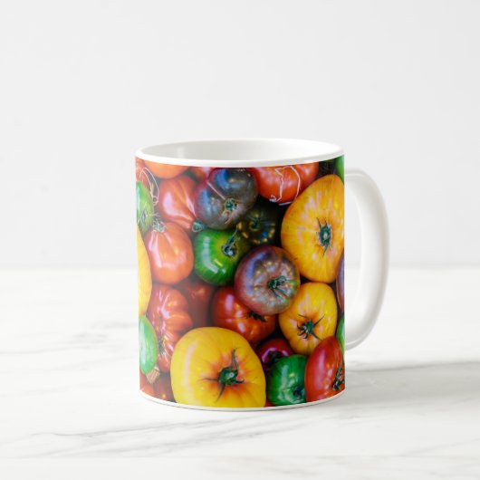 Mug Fermes | Récolte colorée de tomates (Devant droit)