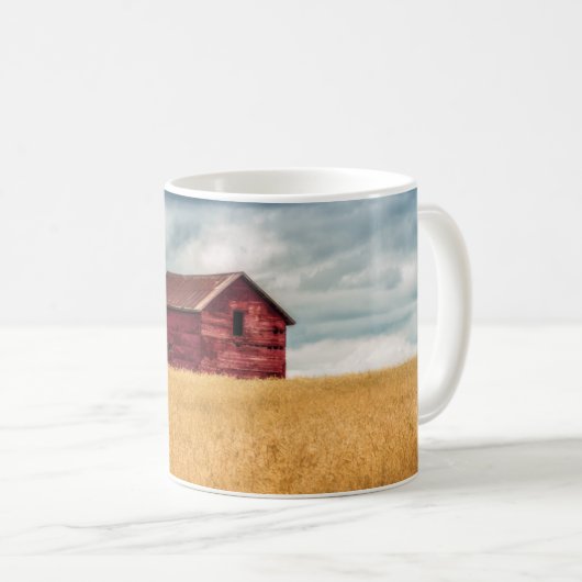 Mug Fermes | Vielle grange rouge (Devant droit)