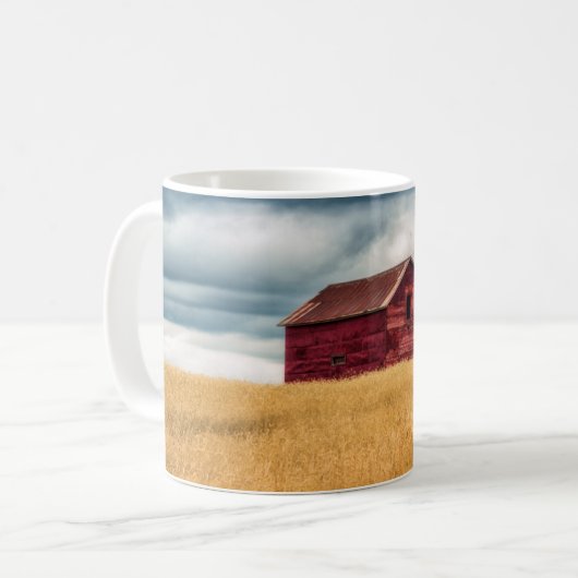 Mug Fermes | Vielle grange rouge (Devant gauche)