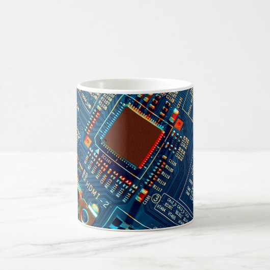 Mug Fermeture de la carte de circuits électroniques. é (Centre)