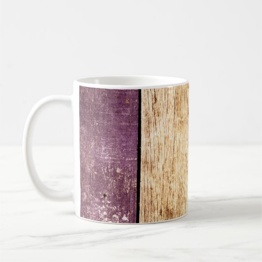 Mug Fermeture de l'ancienne texture de bois fond abstr (Gauche)