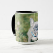 Mug Fermeture d'un chien de taureau français (Devant gauche)
