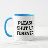 Mug Fermez-la pour toujours Funny Morning Caffeine (Gauche)