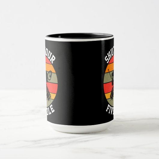 Mug Fermez votre gardien de hockey à cinq trous (Centre)