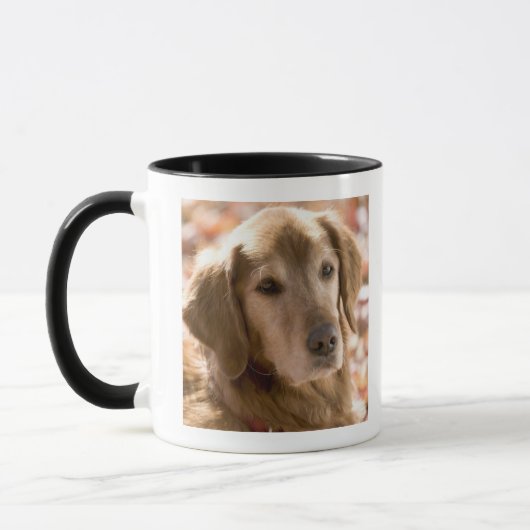 Mug Fermez-vous du chien d'or de labrador retriever (Gauche)
