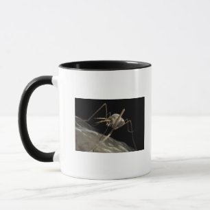 Mug Fermez-vous vers le haut de mordre du moustique 3d