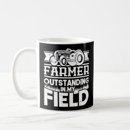 Mug Fermier Excepté Dans Mon Tracteur De Terrain (Gauche)