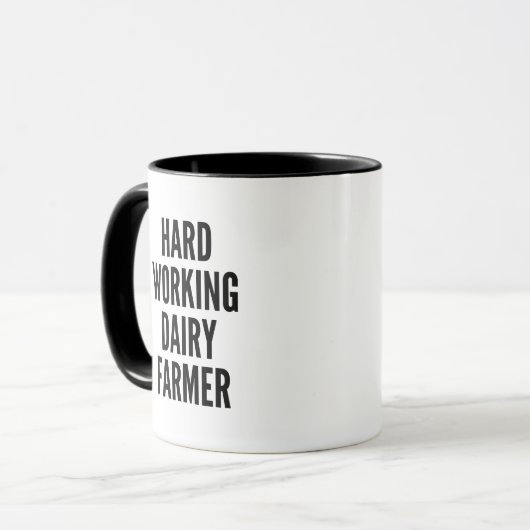 Mug Fermier laitier à travail difficile (Devant gauche)