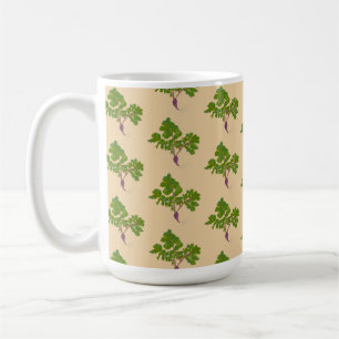 Mug Fermier Radish Turnips Plante jardinage Motif