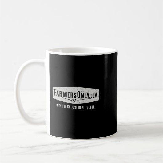 Mug Fermiers seulement (logo blanc) T-shirt essentiel (Gauche)