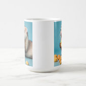 Mug Ferret Cute Manger Fromage Poufs (Centre)