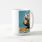 Mug Ferret Cute Manger Fromage Poufs (Devant droit)