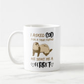 Mug Ferret Friend Adorable Funny Animaux de compagnie  (Gauche)
