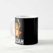 Mug Ferret Huzzah Knight Sword Funny For Men Women Kid (Devant gauche)