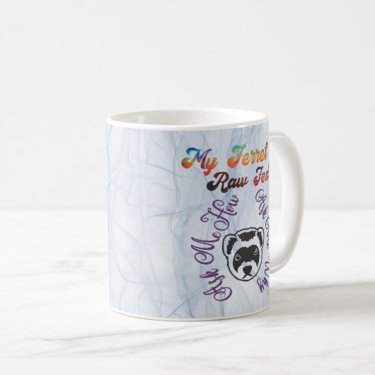 Mug Ferret Raw Fed (Devant droit)