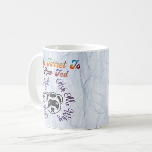Mug Ferret Raw Fed (Devant gauche)
