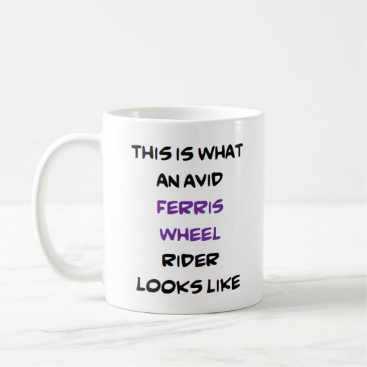 Mug ferris wheel rider, avide (Gauche)