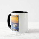Mug Ferry and Mountains - Whidbey Island, Washington (Devant gauche)