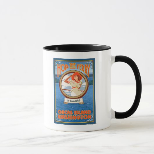 Mug Ferry pour femme - Orcas Island, Washington (Droite)
