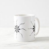 Mug Fertilisation heureuse de sperme. Noir et blanc (Devant droit)