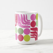 Mug Festa Bohème Rouge Rose Vert (Devant droit)