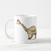 Mug Festif Brontosaurus Cute Père Noël Elf Xmas Dinosa (Gauche)