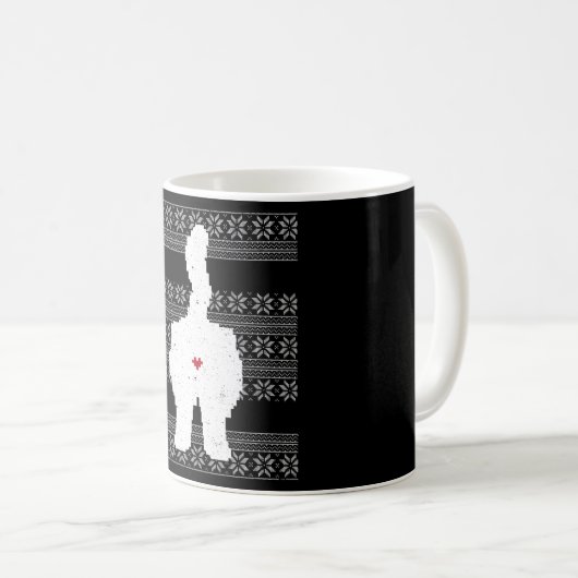 Mug Festif Chat Butt Vacances de Noël (Devant droit)