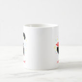 Mug Festif Chat noir à Santa Hat Joyeux Catmas (Centre)