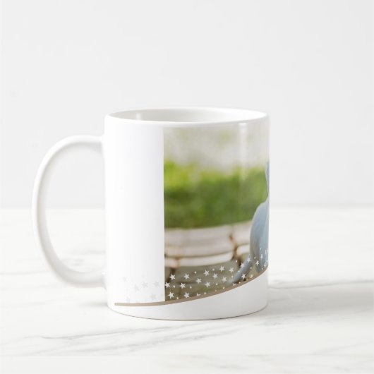 Mug Festif Chien Photo Stars Noël Keepsaké (Gauche)