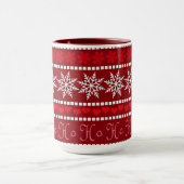 Mug Festif Fête de la neige et conception de rennes (Centre)