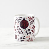 Mug Festif hiver Rouge et Noir Noël (Devant droit)
