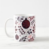 Mug Festif hiver Rouge et Noir Noël (Gauche)