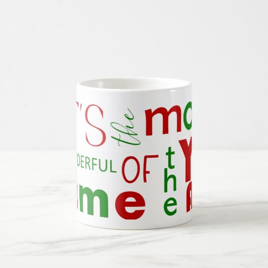 Mug Festif Joyeux Noël Rouge Vert (Centre)