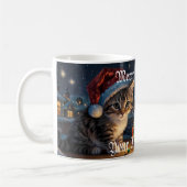 Mug Festif Kitten de Noël avec Santa Hat (Gauche)