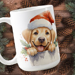 Mug Festif Labrador Retriever Christmas Puppy Chien<br><div class="desc">Voici notre charmant tasse à café avec le adoré Labrador Retriever, juste à temps pour la saison des fêtes! Parfait pour les amoureux de les chiens, cette tasse est disponible en noir, jaune ou chocolat labrador options, pour que vous puissiez choisir votre préféré. Notre tasse offre des designs festifs au...</div>